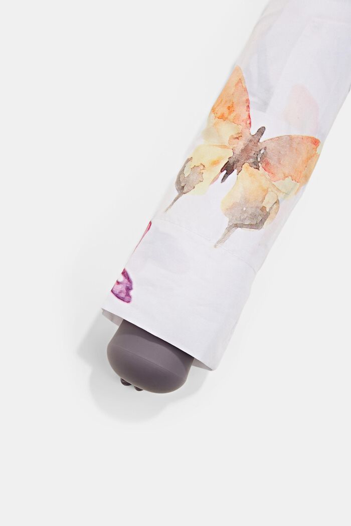 Ombrello da borsa con stampa di farfalla, ONE COLOR, detail image number 1