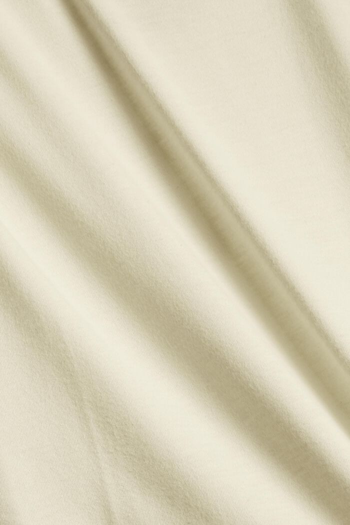 Maglia da pigiama vellutata, 100% cotone biologico, PASTEL YELLOW, detail image number 4