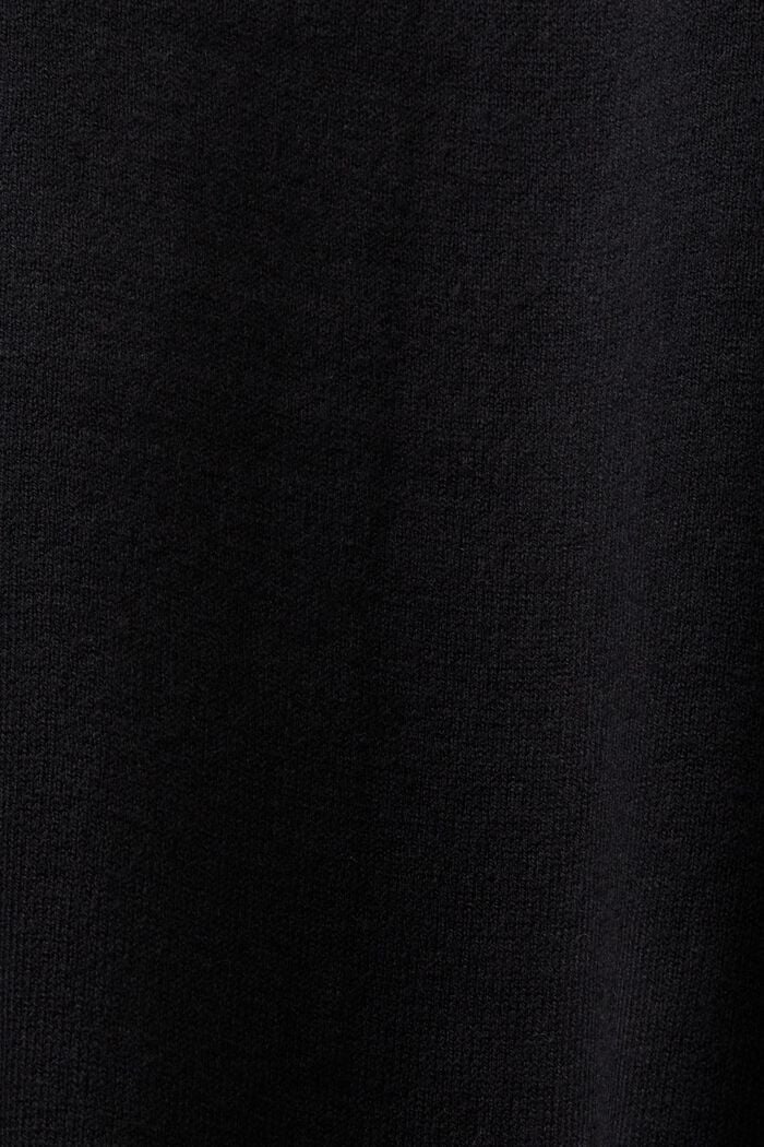Abito in maglia con collo a lupetto, BLACK, detail image number 4