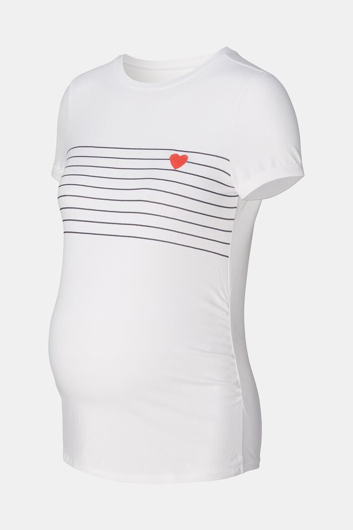 MATERNITY T-shirt a righe, BRIGHT WHITE, detail image number 5