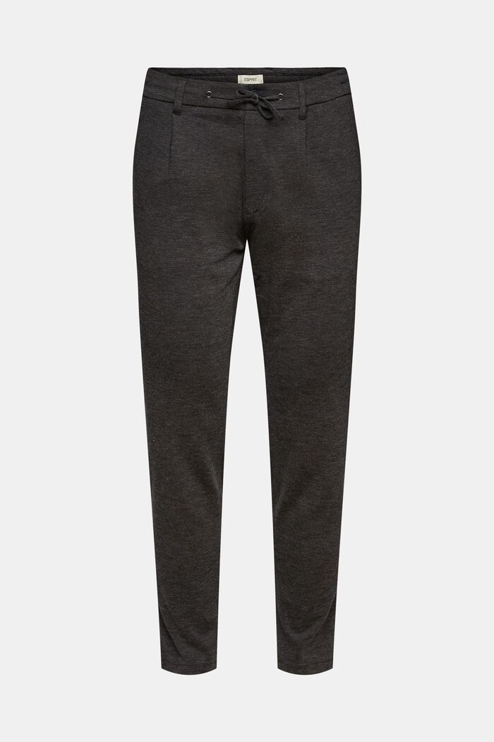Pantaloni stretch con cintura elastica, ANTHRACITE, detail image number 6