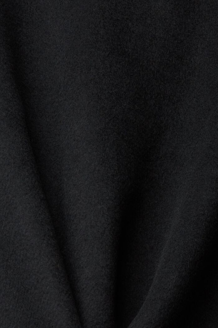Minigonna in misto lana, BLACK, detail image number 1