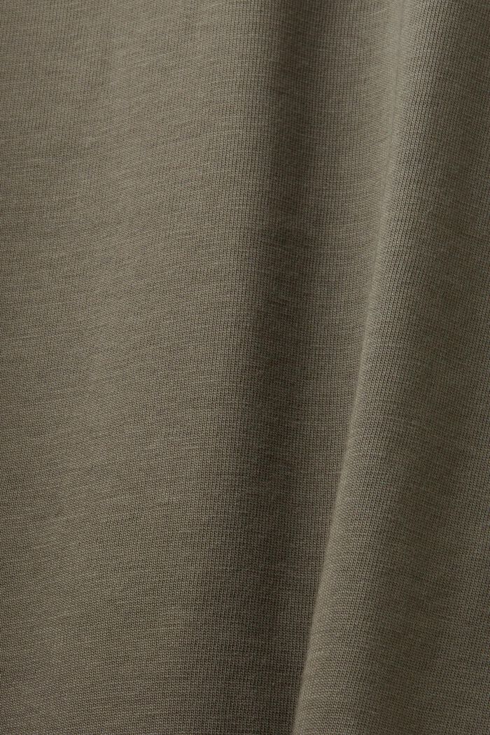 Maglia a maniche lunghe in jersey, 100% cotone, GUNMETAL, detail image number 4