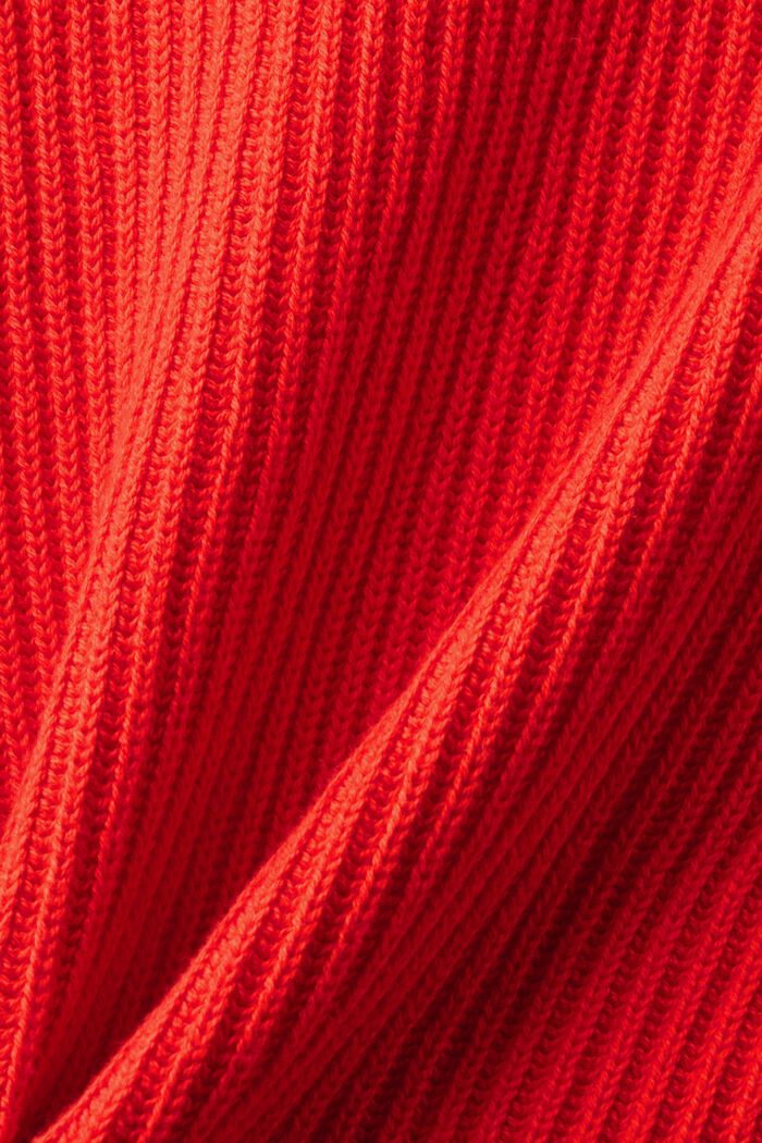 Cardigan con zip a coste, RED, detail image number 5
