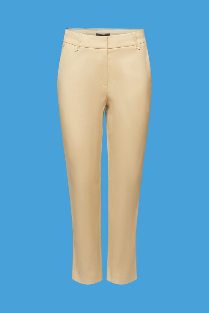 Pantaloni slim fit a vita alta, SAND, detail image number 6