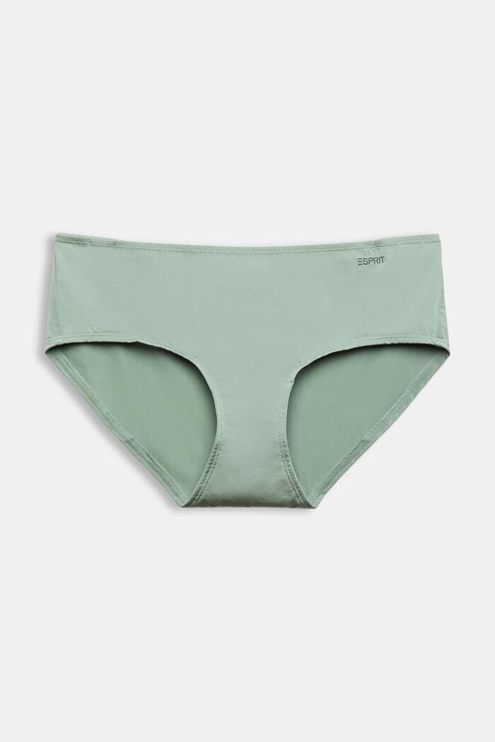 Culotte in microfibra con logo, DUSTY GREEN, detail image number 4