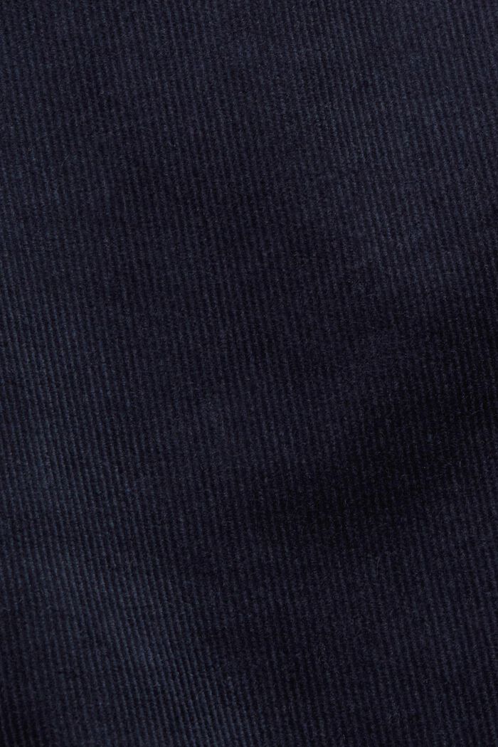 Pantaloni slim in velluto a vita media, NAVY, detail image number 5