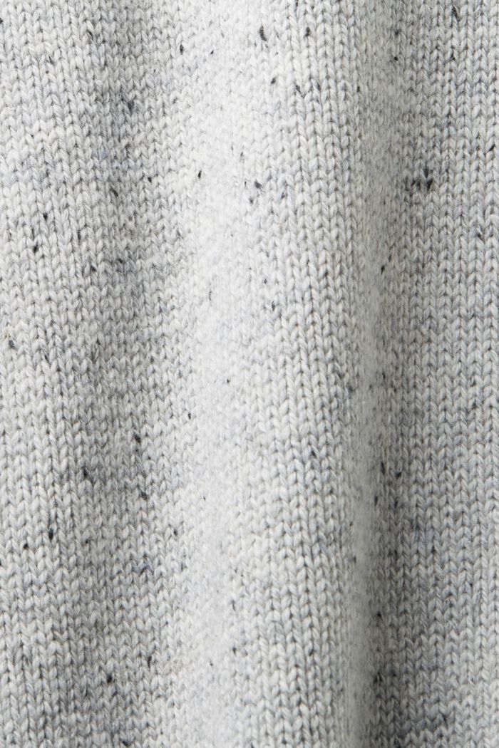Pullover con collo a lupetto in misto lana, LIGHT GREY, detail image number 5