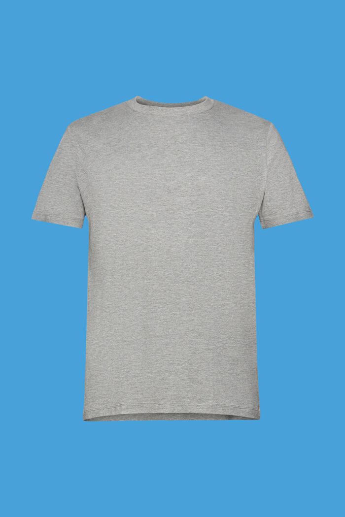 T-shirt slim fit con girocollo, MEDIUM GREY, detail image number 6