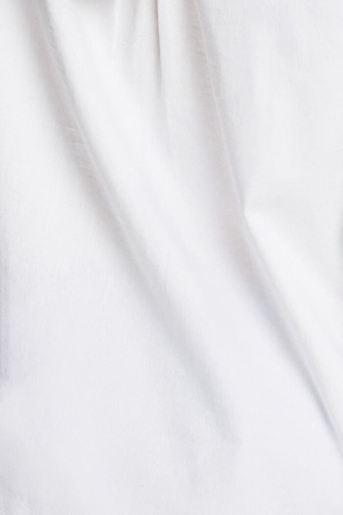 Blusa in 100% cotone, WHITE, detail image number 3