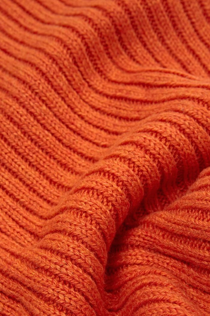 Sciarpa circolare in maglia a coste, GOLDEN ORANGE, detail image number 1