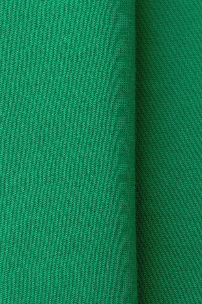 Polo in jersey di cotone con stampa del logo, EMERALD GREEN, detail image number 4