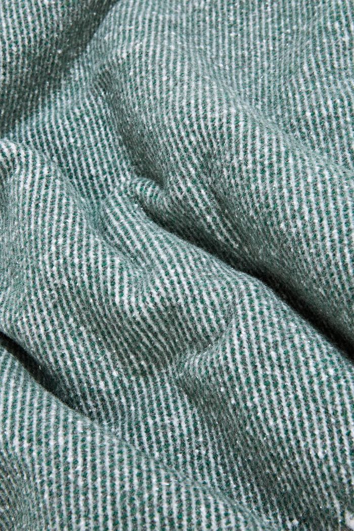 Morbido plaid in misto cotone, DARK GREEN, detail image number 1