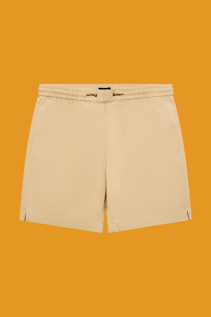 Pantaloncini in popeline di cotone, SAND, detail image number 7