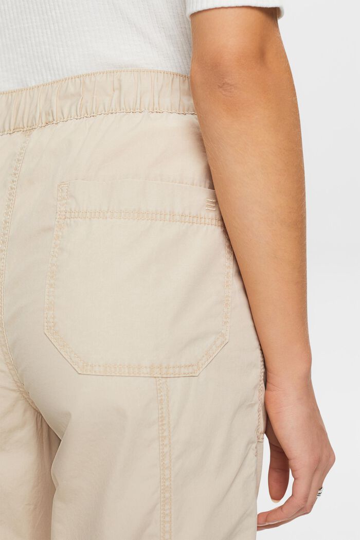 Pantaloni cargo, 100% cotone, SAND, detail image number 4