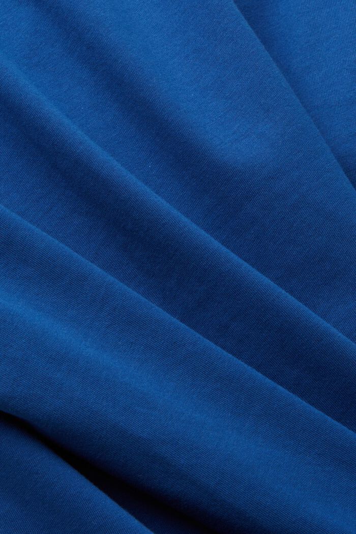 T-shirt in cotone con stampa di delfino, BRIGHT BLUE, detail image number 4