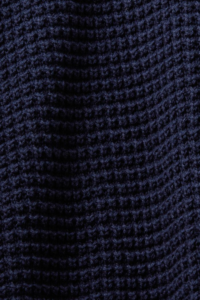 Maglione in maglia testurizzata, NAVY, detail image number 4