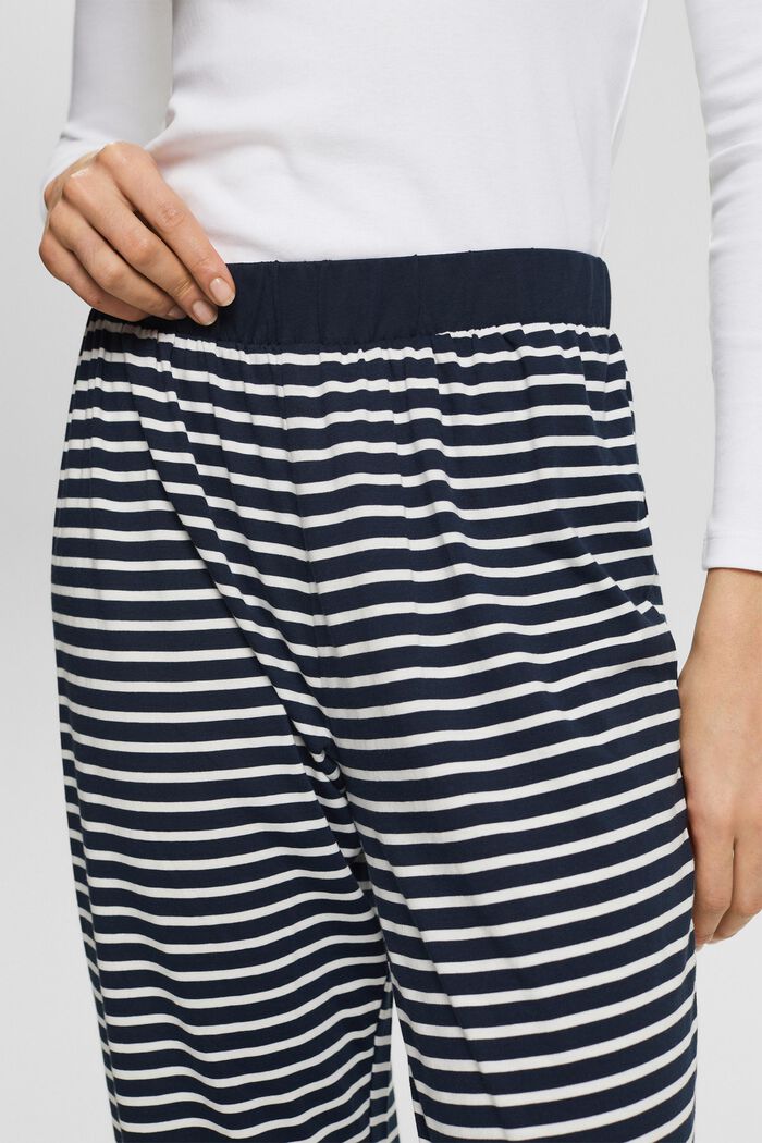 Pantaloni del pigiama a righe, NAVY, detail image number 4