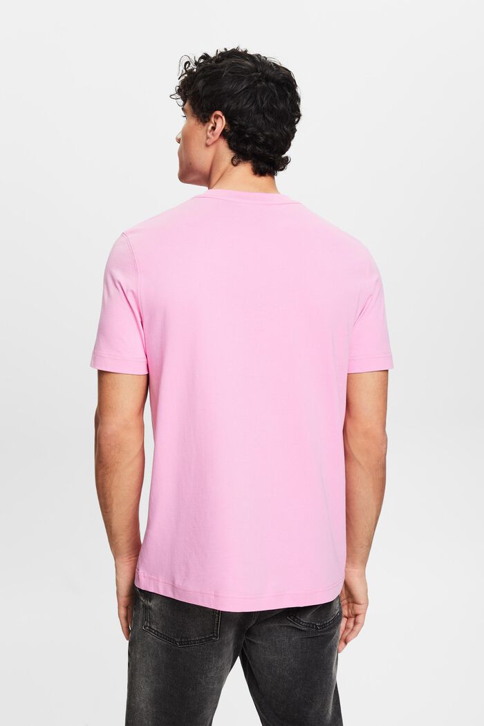 T-shirt in jersey di cotone con logo, PINK, detail image number 2