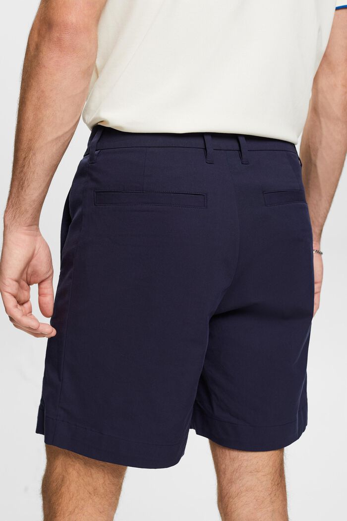 Shorts chino in twill elasticizzato, NAVY, detail image number 3