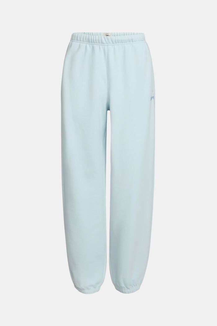 Pantaloni della tuta con logo in pile di cotone, unisex, PASTEL BLUE, detail image number 6