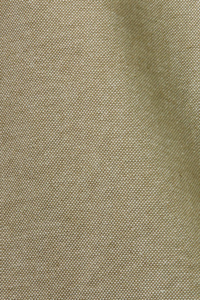 Pantaloni chino strutturati, 100% cotone, OLIVE, detail image number 6