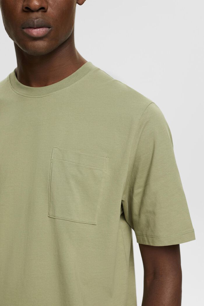 T-shirt in jersey, 100% cotone, LIGHT KHAKI, detail image number 2