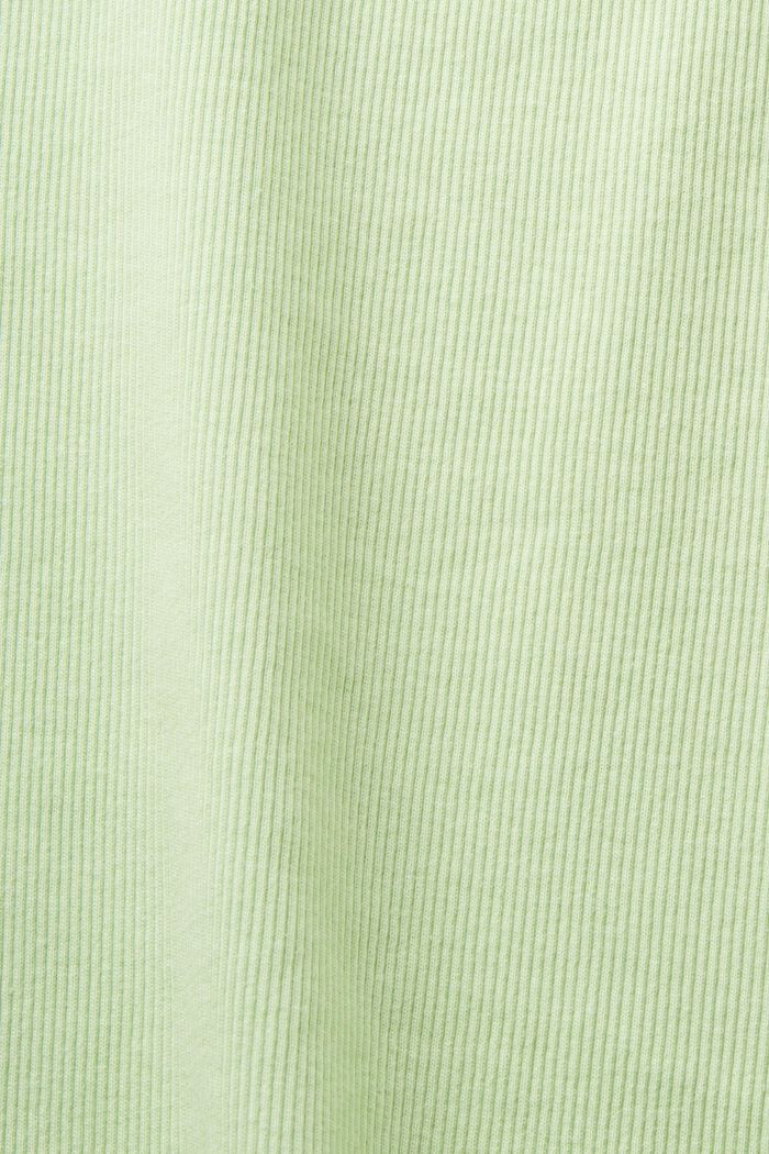 T-shirt con logo e strass, LIGHT GREEN, detail image number 6