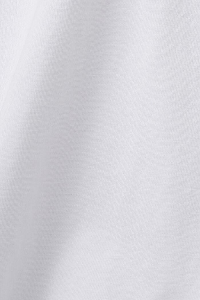 T-shirt oversize cropped, 100% cotone, WHITE, detail image number 4