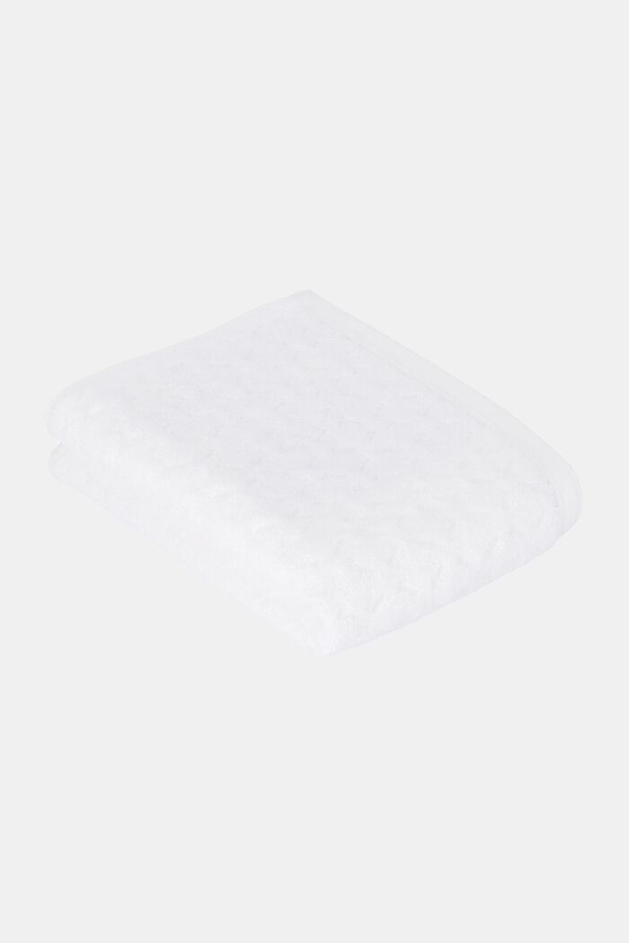 Asciugamano in 100% cotone biologico, WHITE, detail image number 1