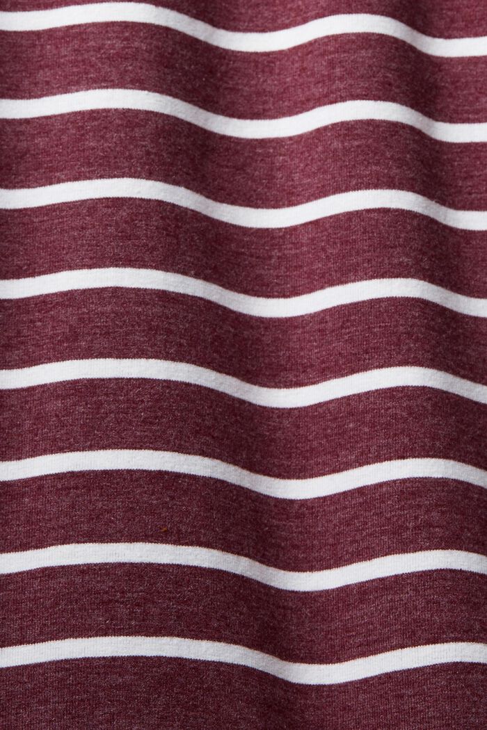 Pantaloni in jersey a righe, BORDEAUX RED, detail image number 4