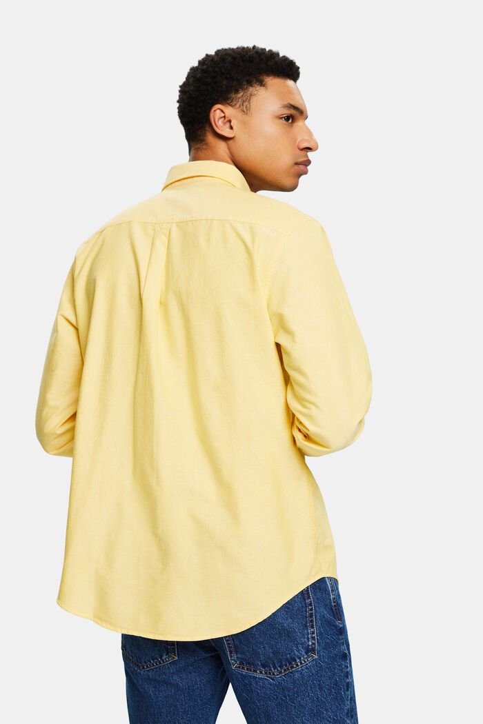 Camicia in cotone Oxford, YELLOW, detail image number 2