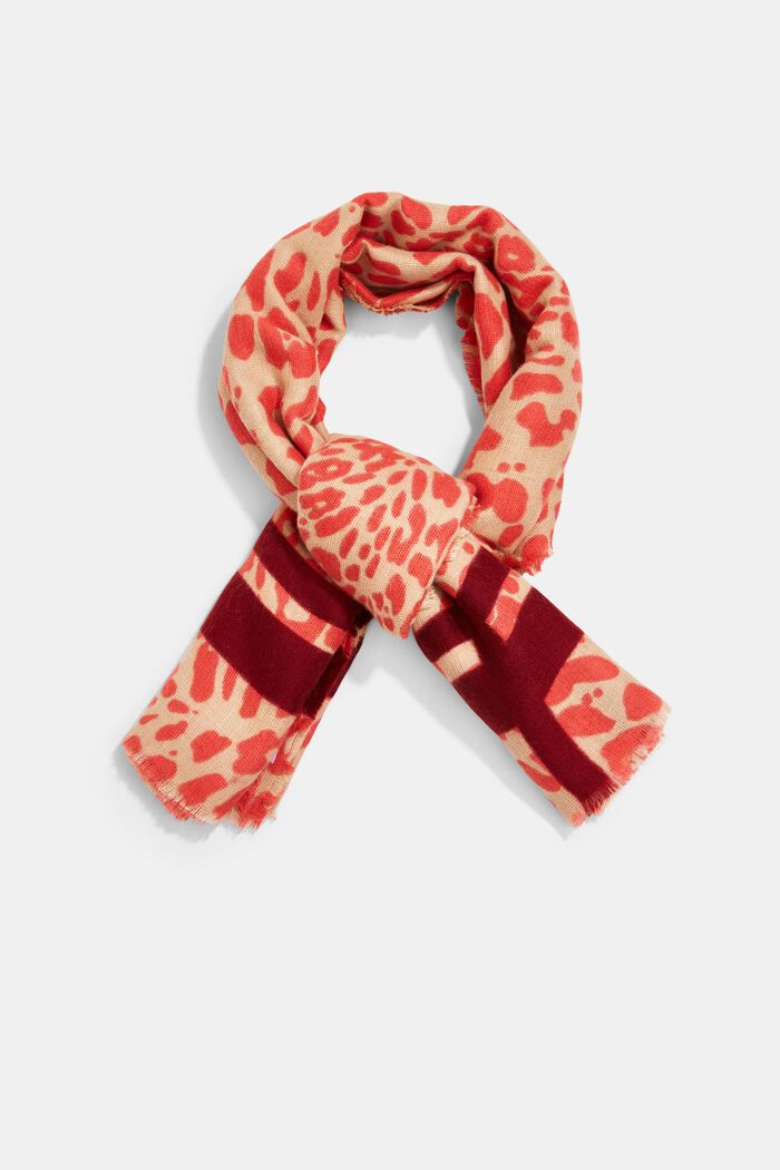 In materiale riciclato: foulard leopardato, CORAL, detail image number 0