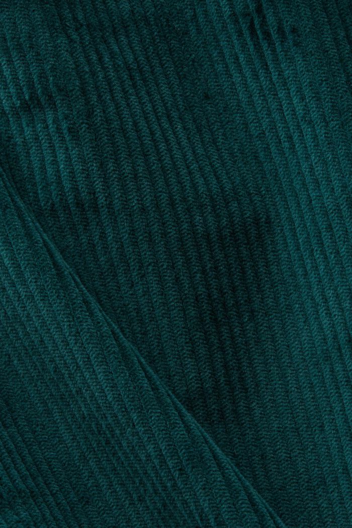 Minigonna in velluto a coste, EMERALD GREEN, detail image number 5