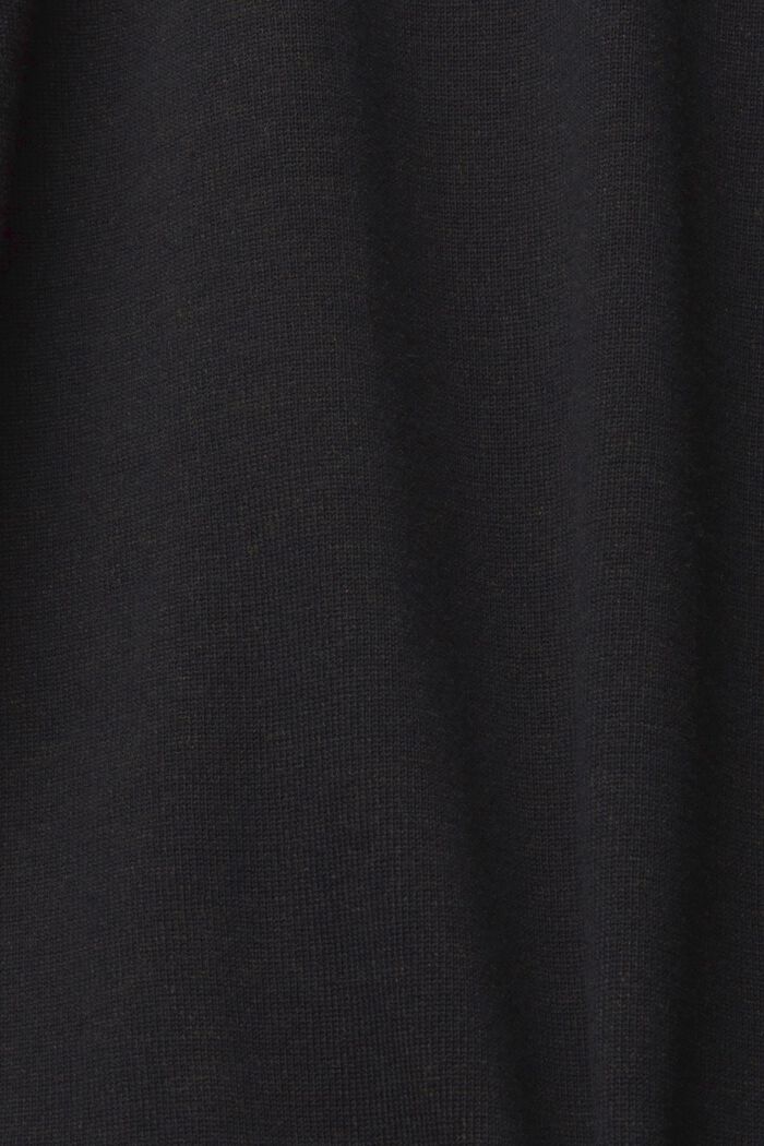 Pullover con orli arrotolati, BLACK, detail image number 5