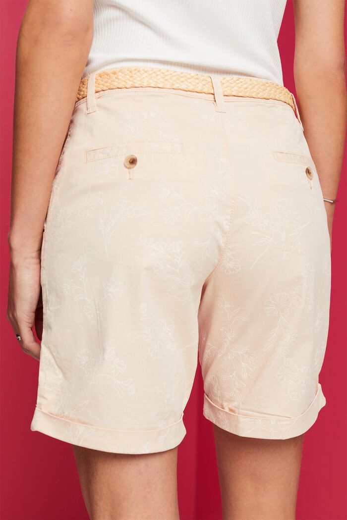 Shorts fantasia con cintura intrecciata in raffia, PASTEL PINK, detail image number 4