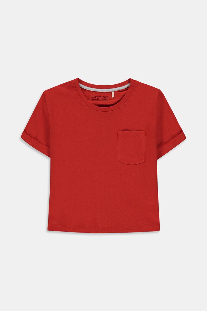 T-shirt squadrata con elementi catarifrangenti, RED, detail image number 0
