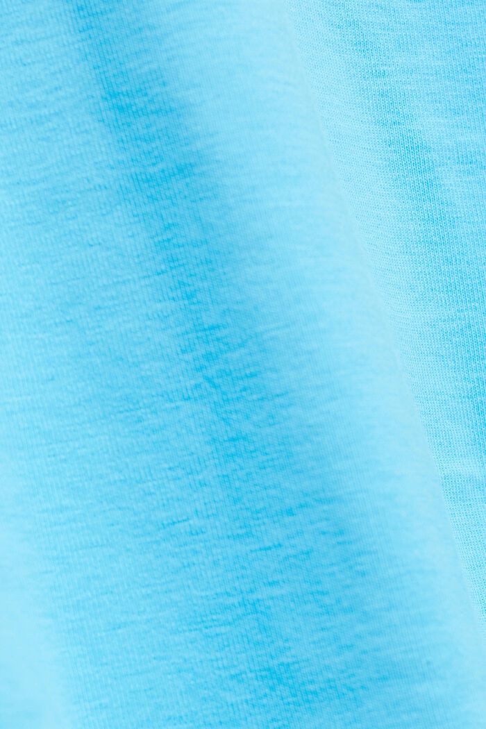 T-shirt di cotone, TURQUOISE, detail image number 4