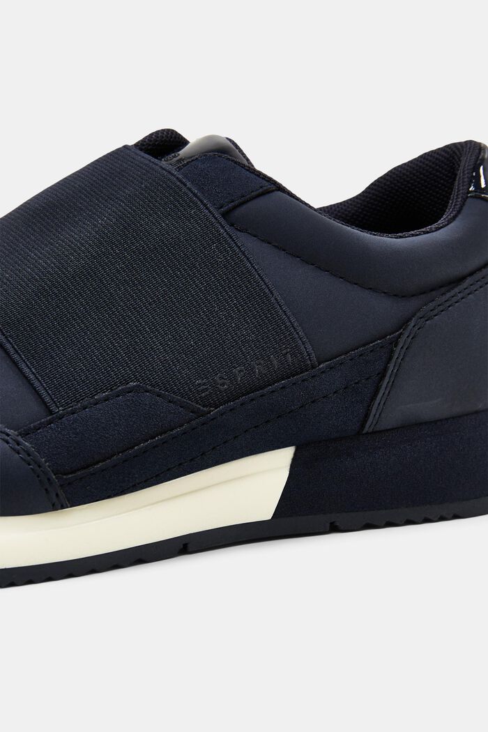 Sneakers da infilare in similpelle, NAVY, detail image number 2