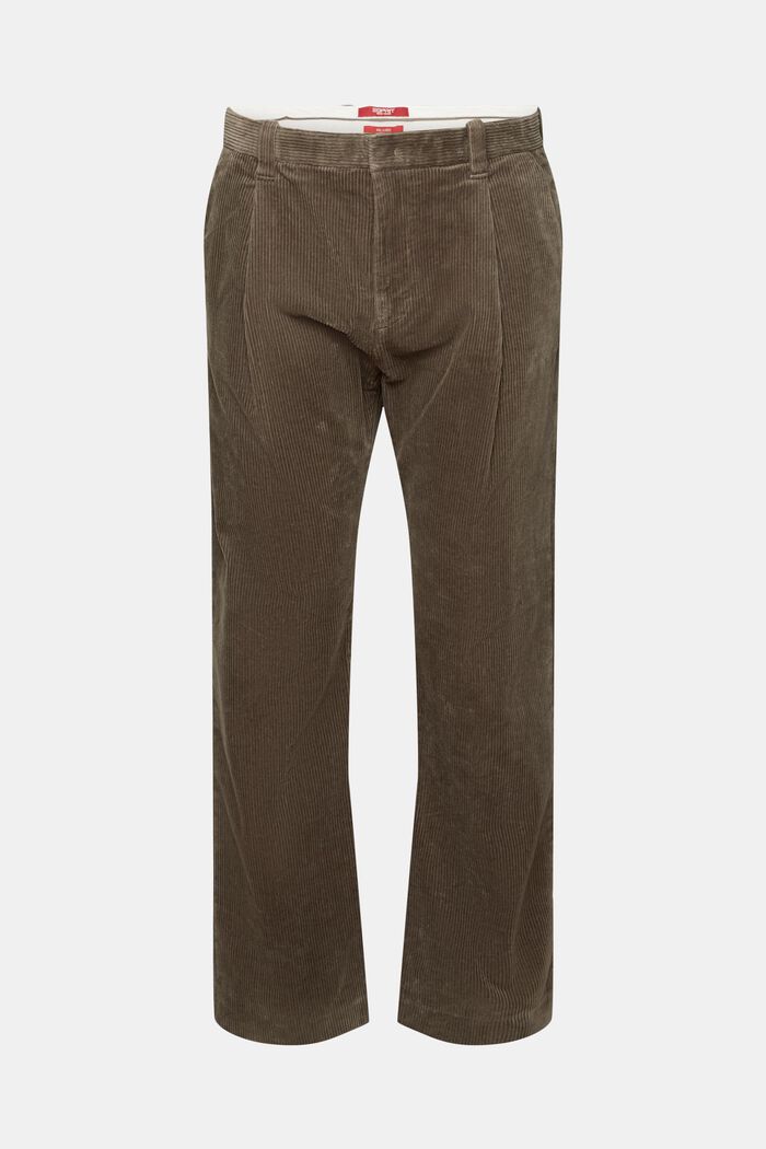 Pantaloni in velluto a gamba larga, BROWN GREY, detail image number 7