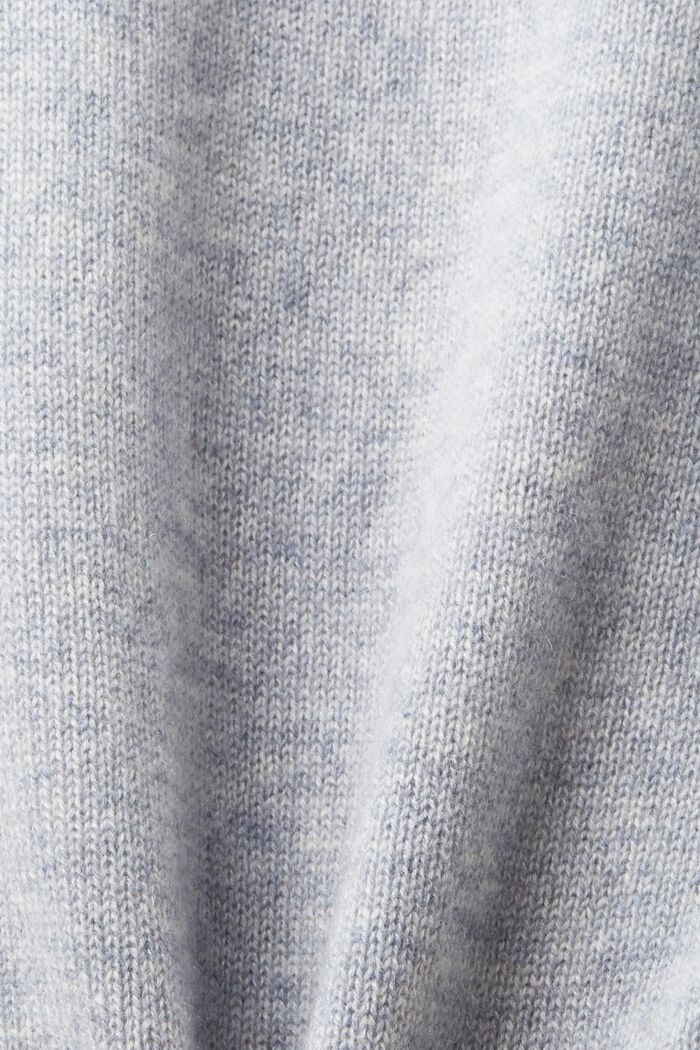 Pullover in cashmere, LIGHT GREY, detail image number 5