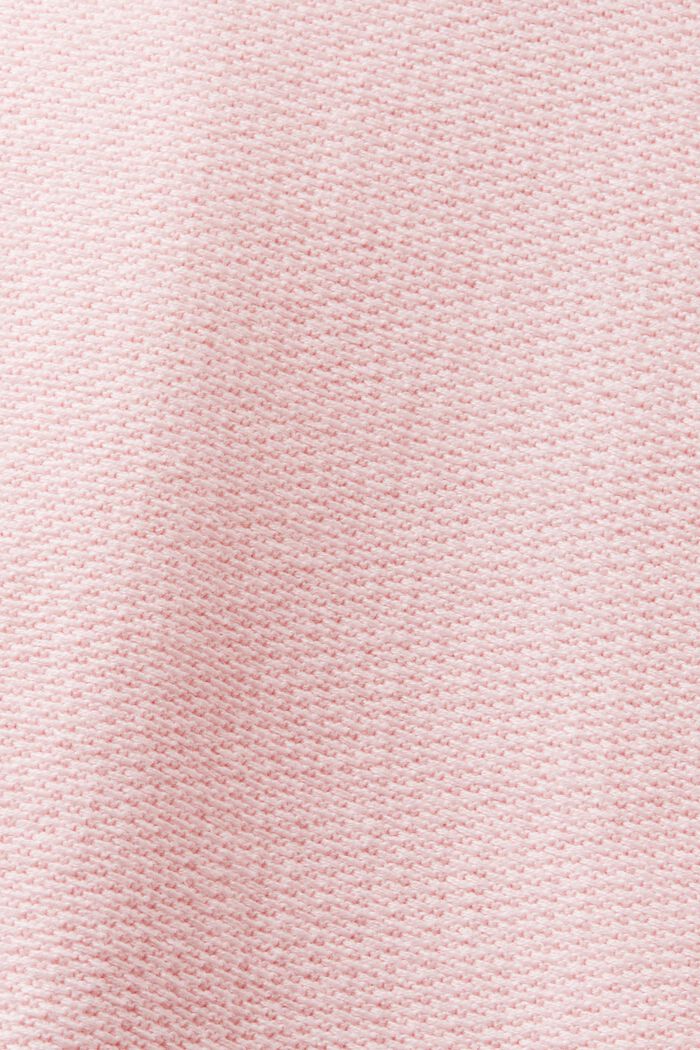 Felpa con cappuccio in maglia e zip frontale, PASTEL PINK, detail image number 5