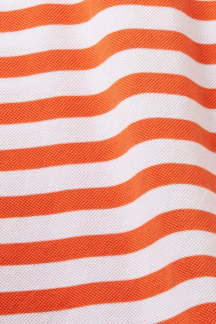 Polo a righe Slim Fit, ORANGE RED, detail image number 5