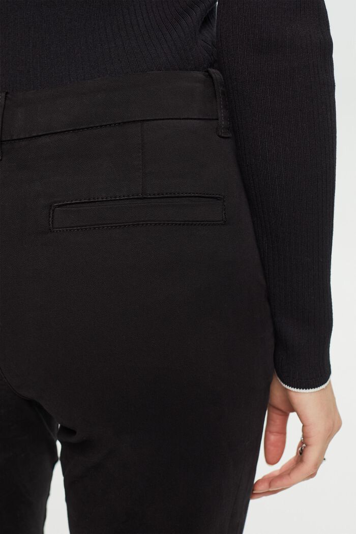 Chino stretch, misto cotone, BLACK, detail image number 4