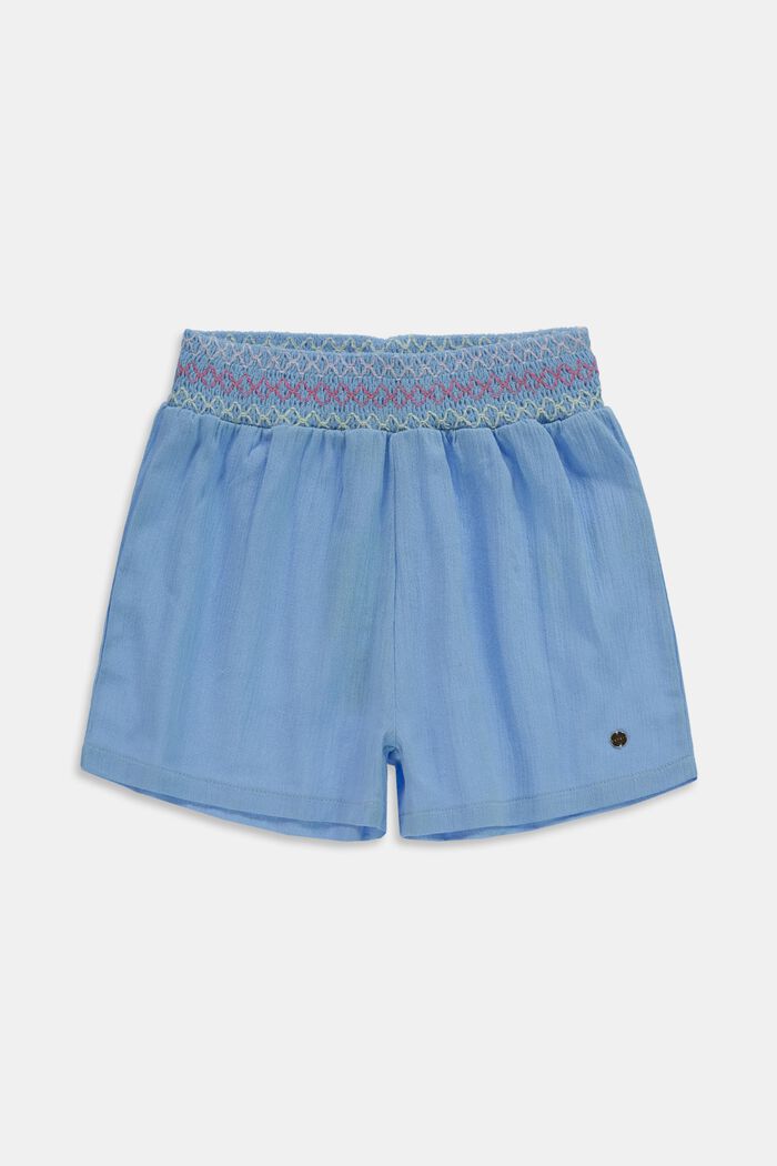 Shorts con effetto stropicciato, BRIGHT BLUE, overview
