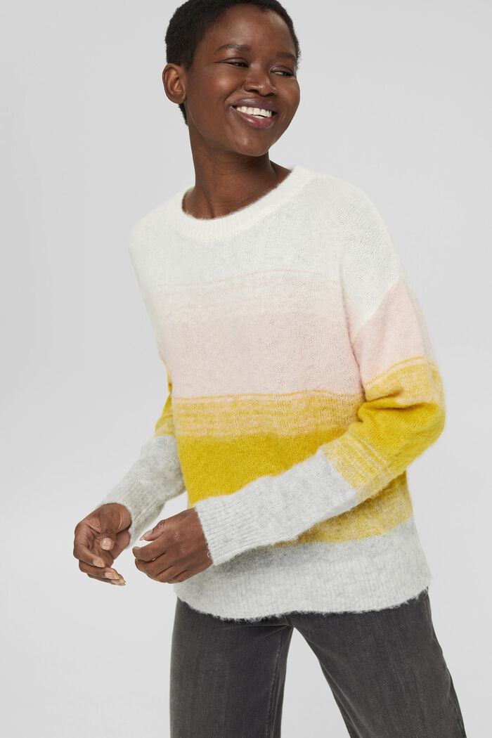 Con lana: pullover con sfumatura di colore, PASTEL PINK, detail image number 0