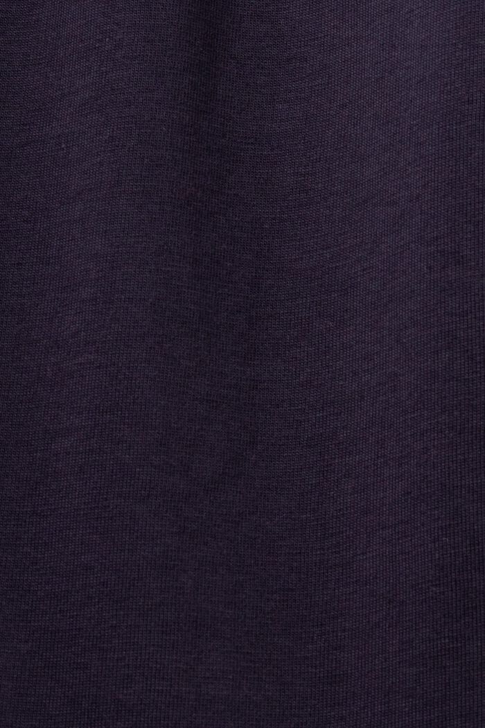 Abito midi a fantasia in jersey, 100% cotone, NAVY, detail image number 5
