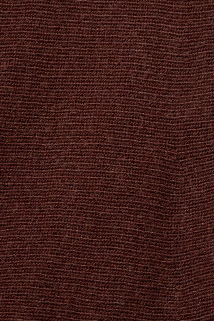 Gonna midi a maglia in misto lana, BROWN, detail image number 5