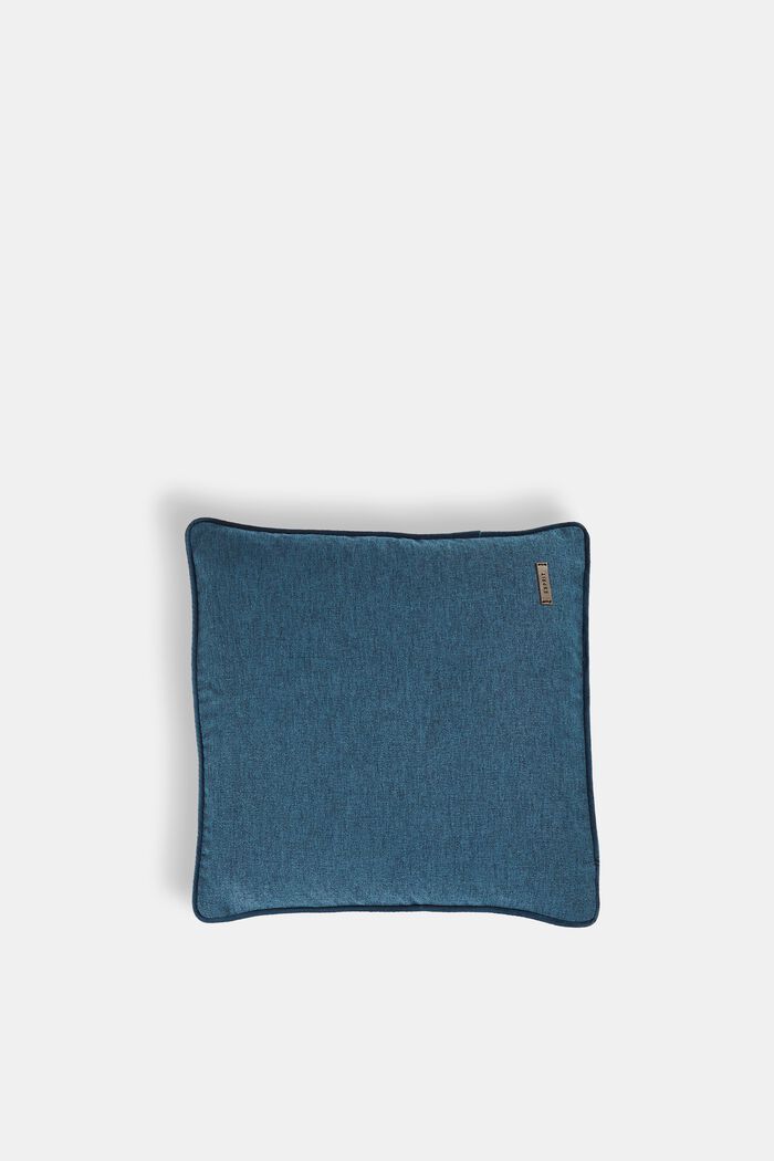 Fodera decorativa per cuscino con cordoncino in velluto, PETROL, detail image number 0