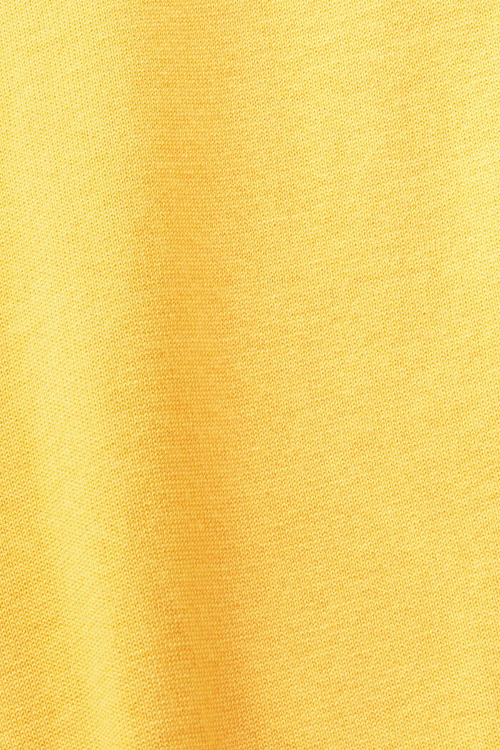 Pullover a girocollo smanicato, SUNFLOWER YELLOW, detail image number 5